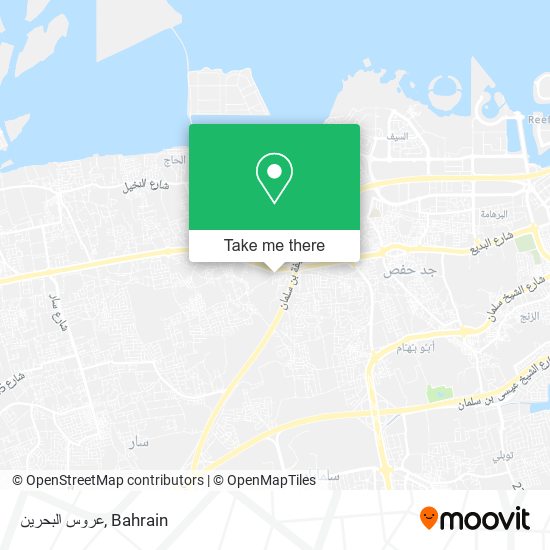 عروس البحرين map