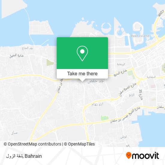 شقة الزول map