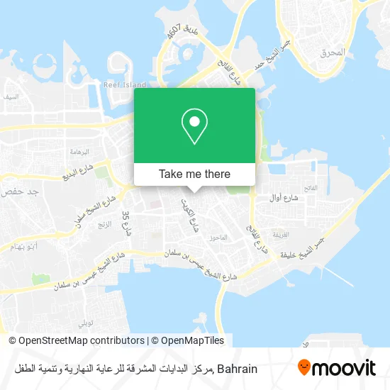 مركز البدايات المشرقة للرعاية النهارية وتنمية الطفل map