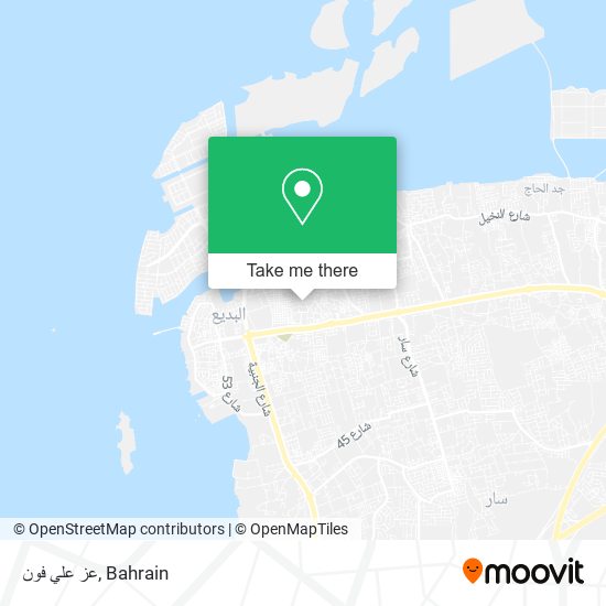 عز علي فون map