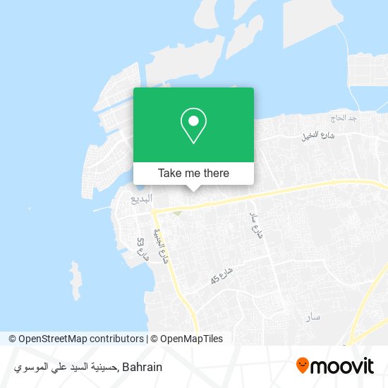 حسينية السيد علي الموسوي map