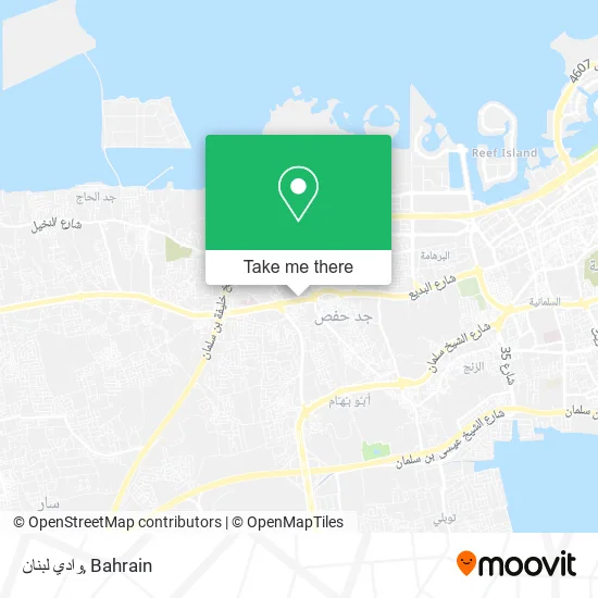 وادي لبنان map