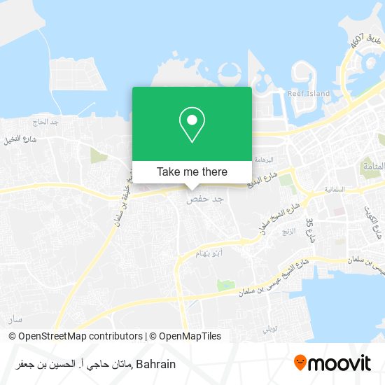 ماتان حاجي أ. الحسين بن جعفر map
