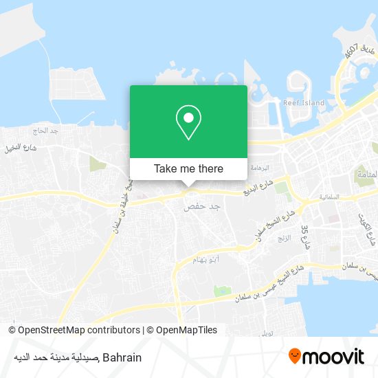 صيدلية مدينة حمد الديه map