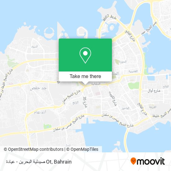صيدلية البحرين - عيادة Ot map