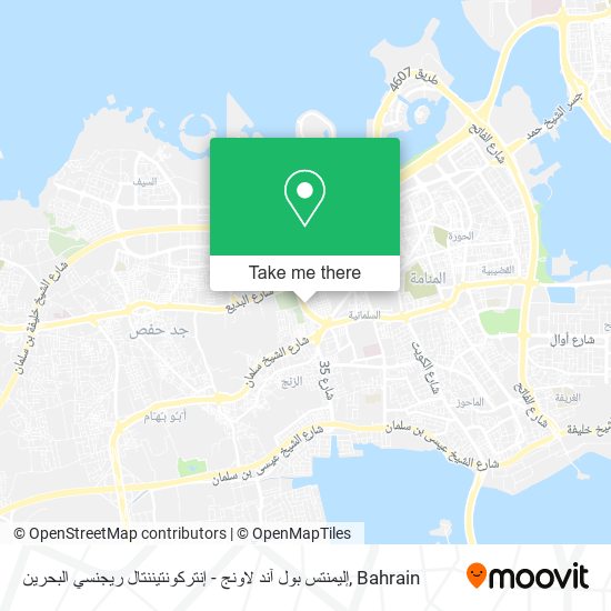 إليمنتس بول آند لاونج - إنتركونتيننتال ريجنسي البحرين map