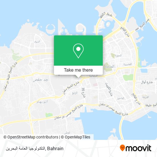 التكنولوجيا العامة البحرين map