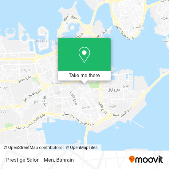 Prestige Salon - Men map