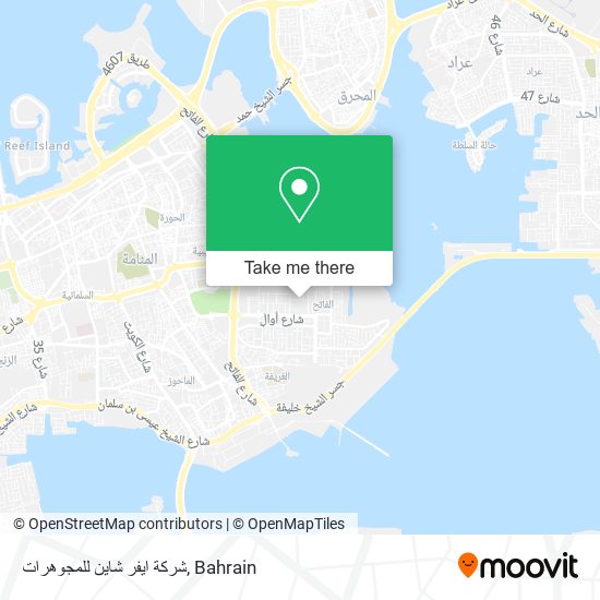 شركة ايفر شاين للمجوهرات map