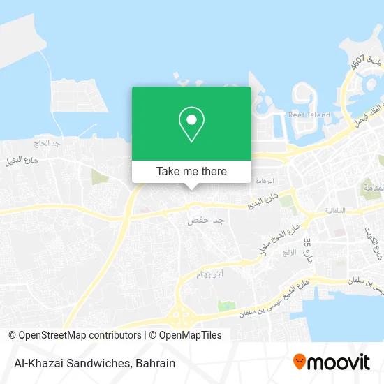 Al-Khazai Sandwiches map