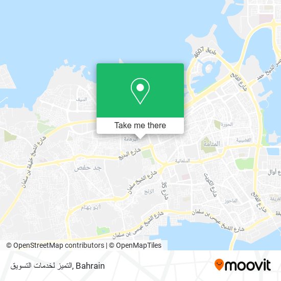 التميز لخدمات التسويق map