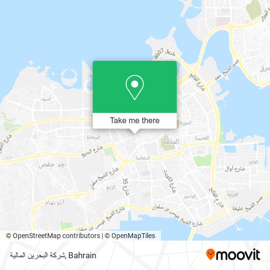 شركة البحرين المالية map