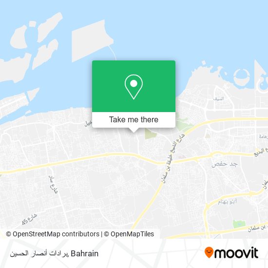 برادات أنصار الحسين map