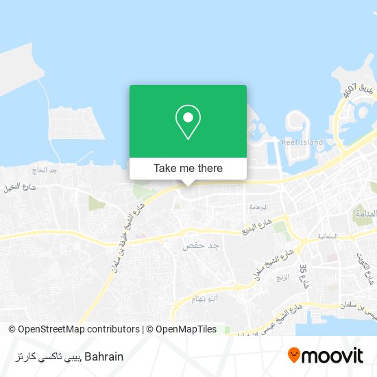 بيبي تاكسي كارتز map