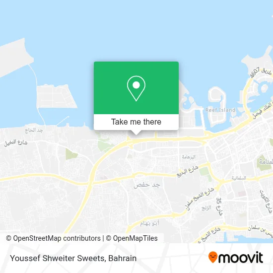 Youssef Shweiter Sweets map