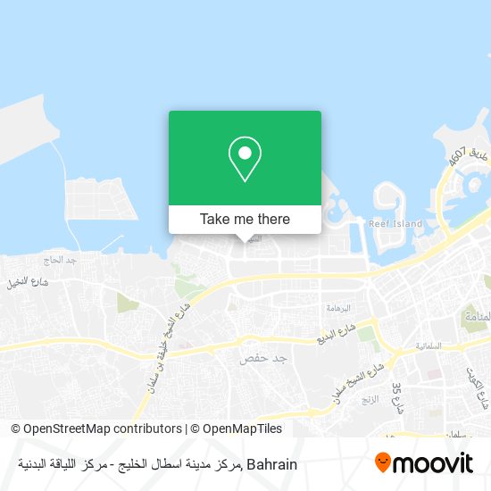 مركز مدينة اسطال الخليج - مركز اللياقة البدنية map