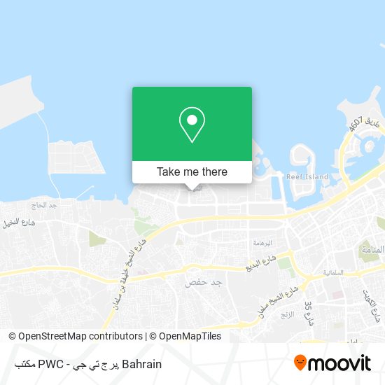 مكتب PWC - برج تي جي map