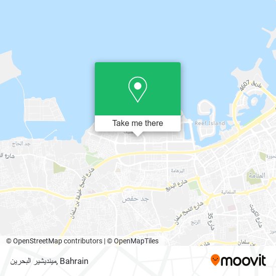 مينديشير البحرين map
