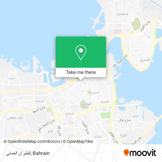 الطيران العماني map
