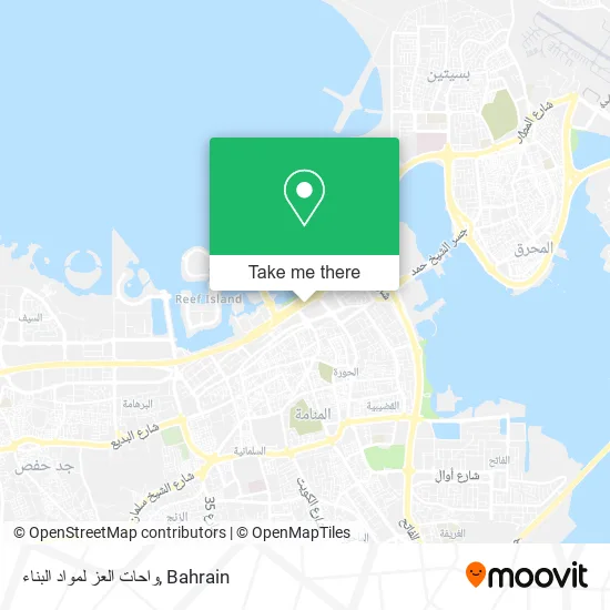 واحات العز لمواد البناء map