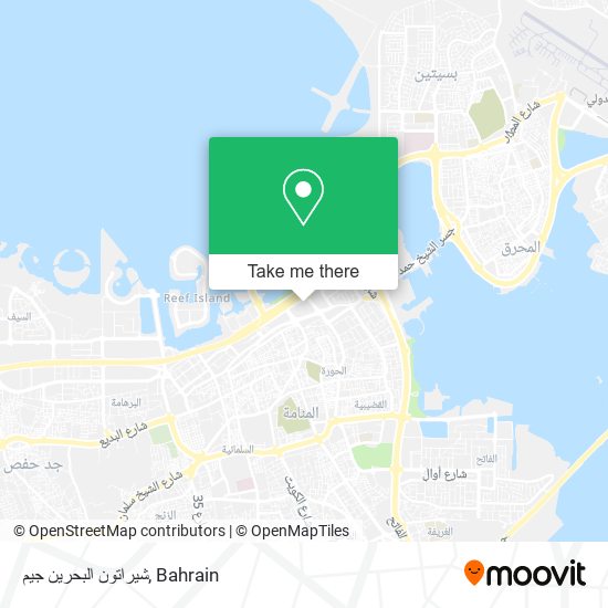 شيراتون البحرين جيم map