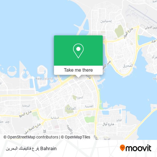 فرع فاكيفبنك البحرين map