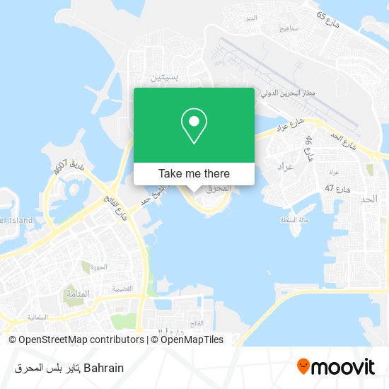 تاير بلس المحرق map