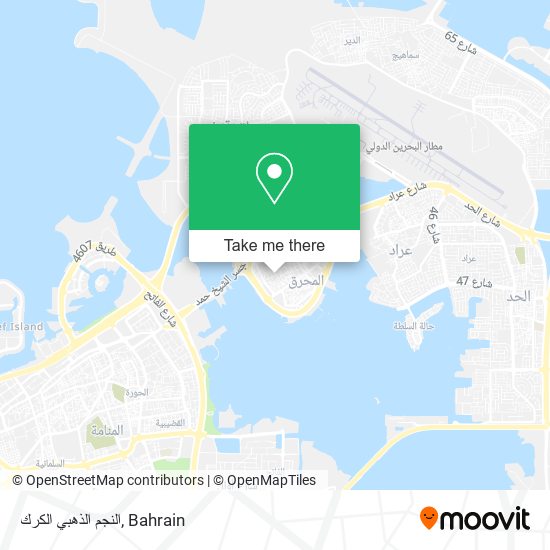 النجم الذهبي الكرك map