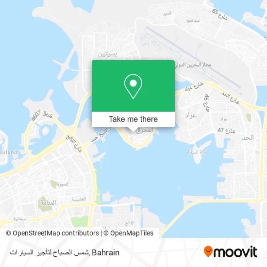 شمس الصباح لتأجير السيارات map