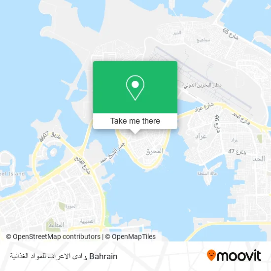 وادى الاعراف للمواد الغذائية map