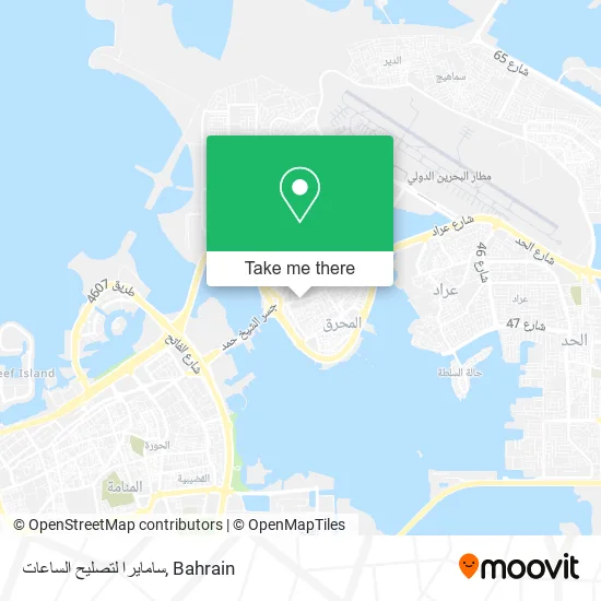 سامايرا لتصليح الساعات map
