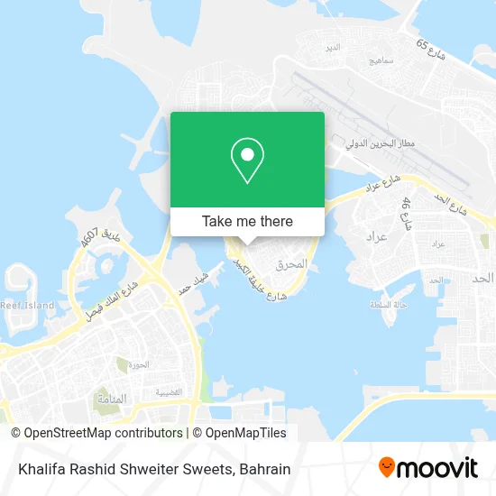 Khalifa Rashid Shweiter Sweets map