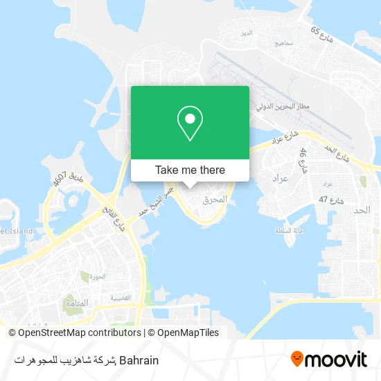 شركة شاهزيب للمجوهرات map