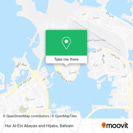 Hur Al-Ein Abayas and Hijabs map