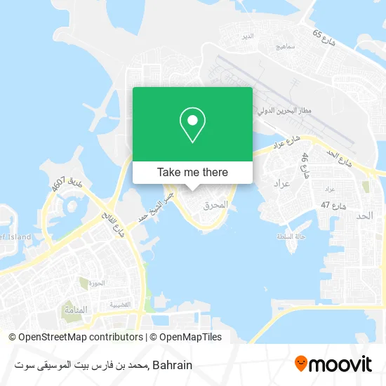 محمد بن فارس بيت الموسيقى سوت map