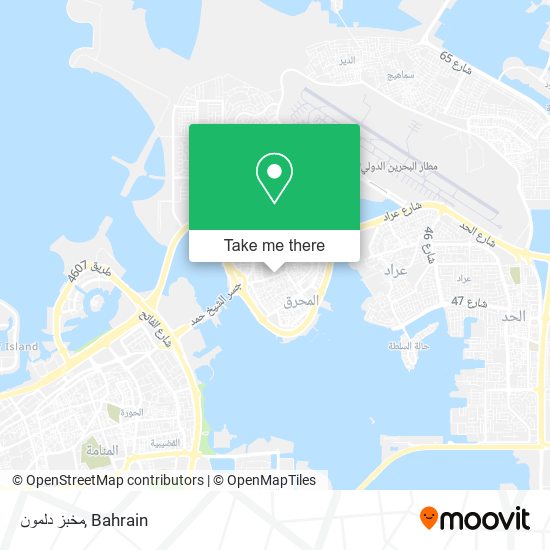 مخبز دلمون map