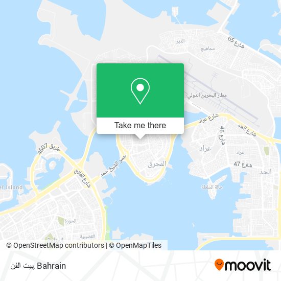 بيت الفن map