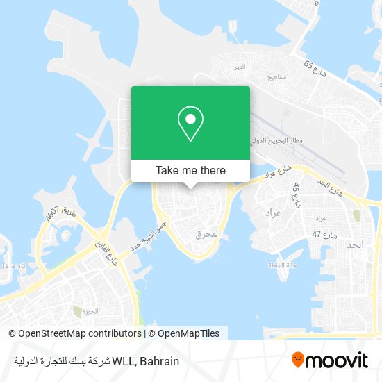 شركة يسك للتجارة الدولية WLL map