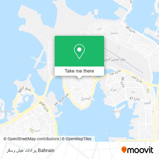 برادات عيش وسكر map
