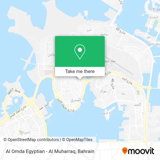 العمدة المصري-المحرق map