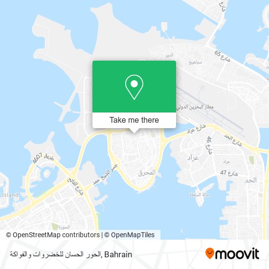 الحور الحسان للخضروات والفواكة map