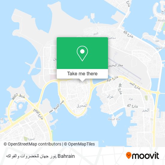 نور جهان للخضروات والفواكه map
