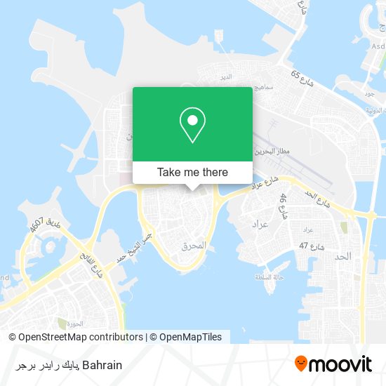 بايك رايدر برجر map