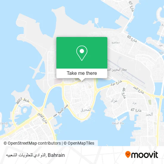 الذوادي للحلويات الشعبيه map