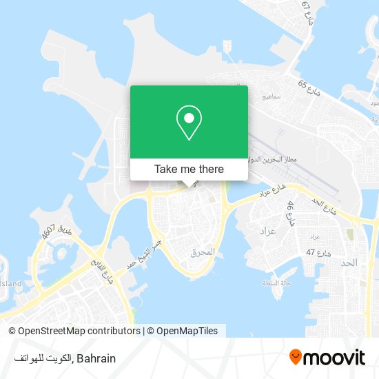 الكويت للهواتف map