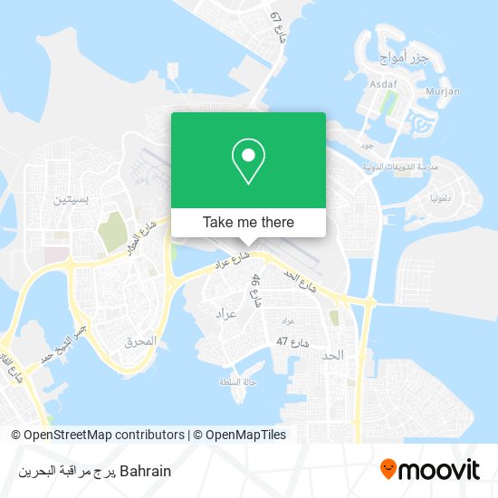 برج مراقبة البحرين map