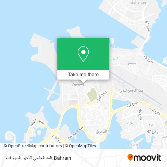 المد العالمي لتأجير السيارات map