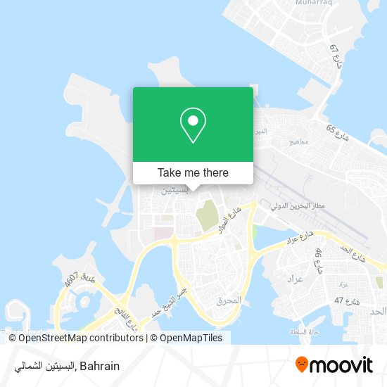البسيتين الشمالي map