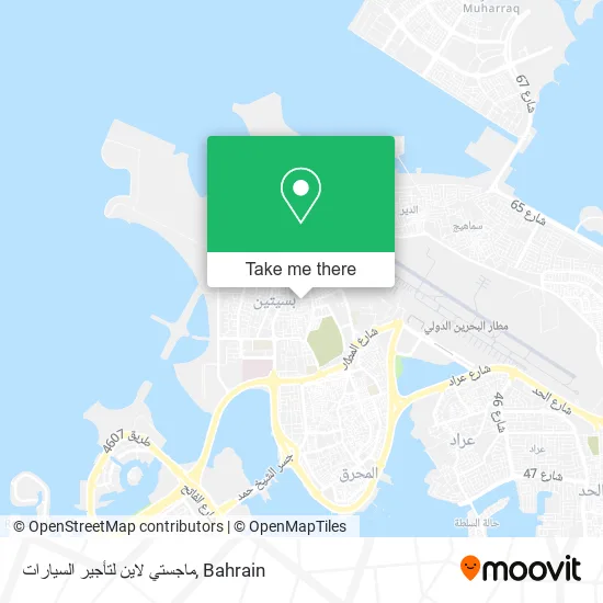 ماجستي لاين لتأجير السيارات map