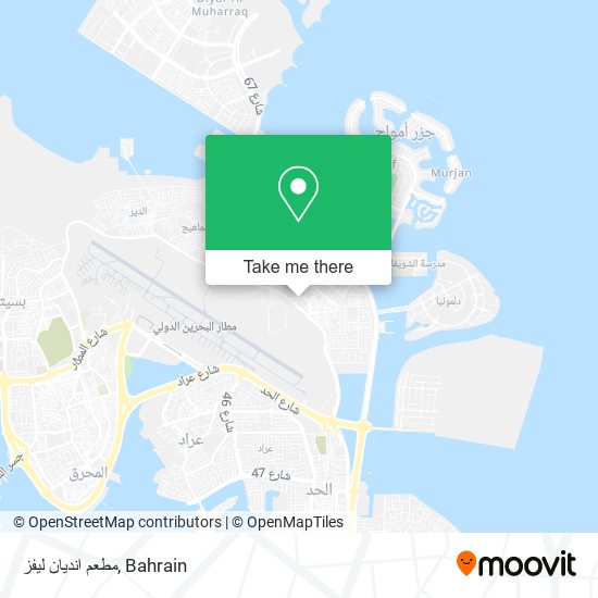 مطعم انديان ليفز map